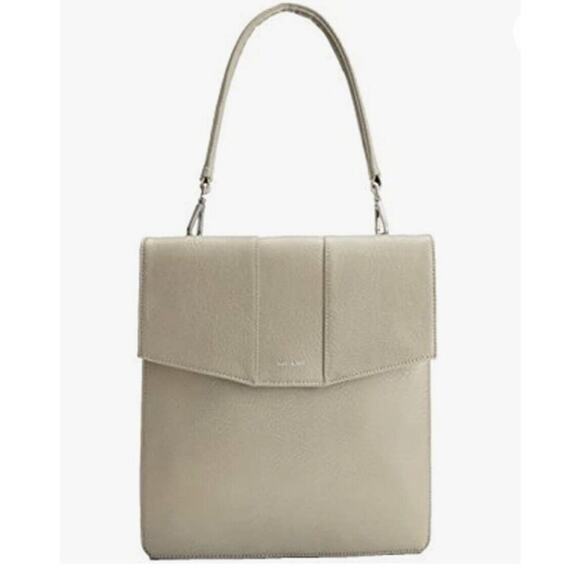 Matt & Nat Hamel Dwell Hobo Purse Vegan Leather Matte Pebble Beige Sustainable - Picture 1 of 12